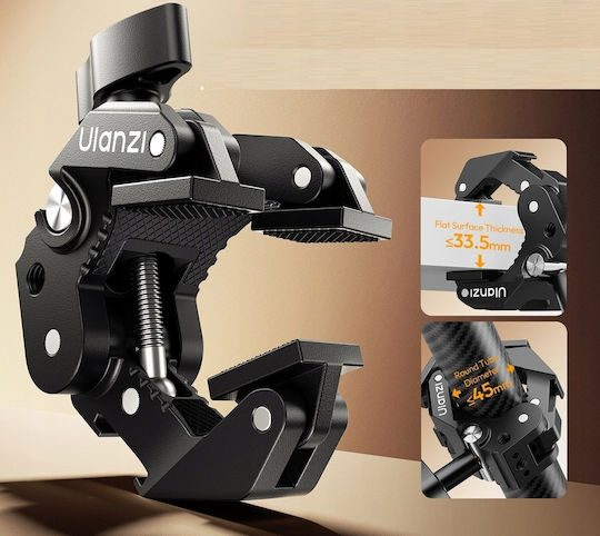 Ulanzi Crab Clamp Base Clamp 1/4" Thread + Iso Magic Arm Ulanzi C078