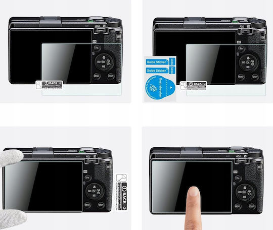 K&F Set of 3 Screen Protectors Tempered Glass 9H 3 Cold Shoe Covers Ricoh GR III K&F Concept SKU.2197