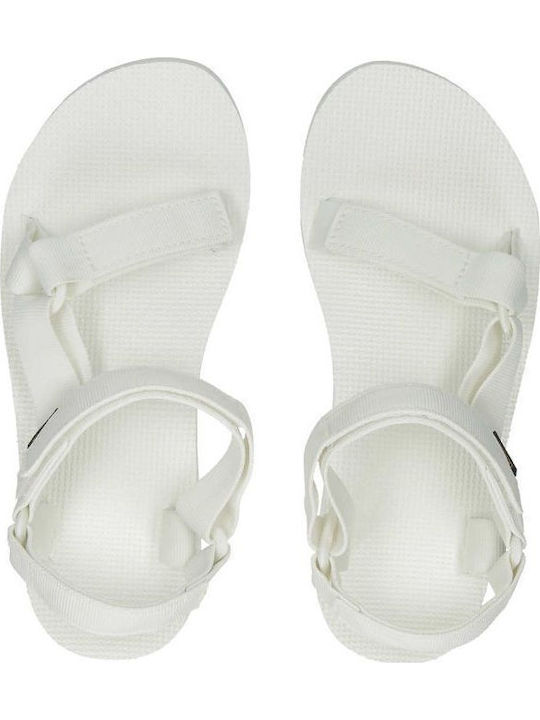 Γυναικεία Σανδάλια Sporty Flatforms Λευκά
