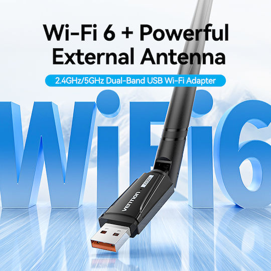 Vention KDWB0 USB Network Adapter with Wireless Wi-Fi Connection