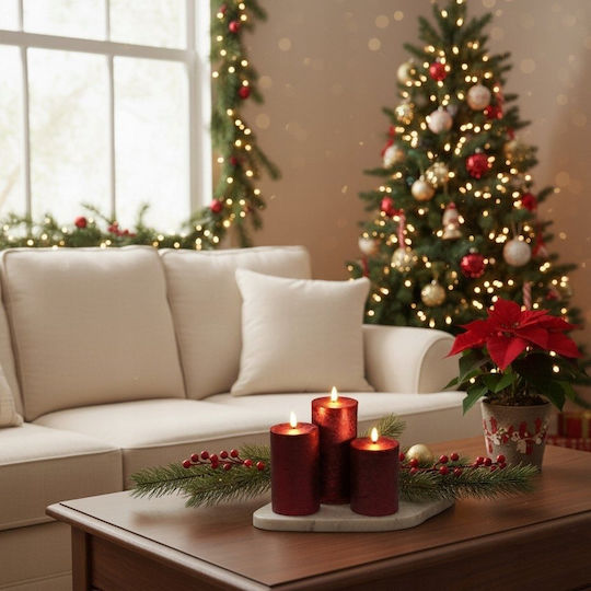 Home&Styling Collection Φωτιστικό Κερί 3τμχ