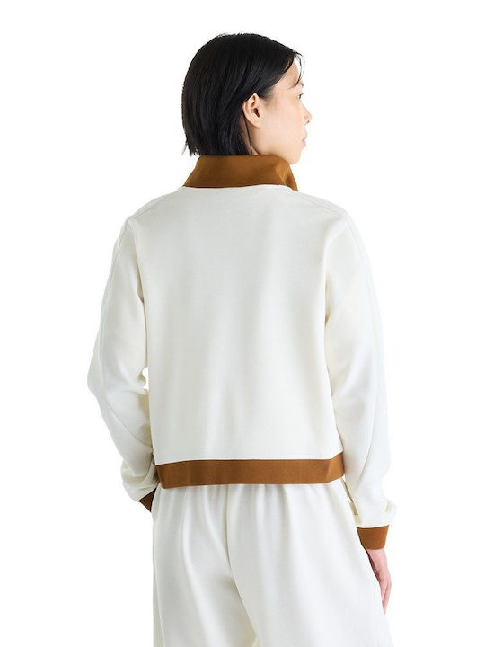 Women's Blouse with Zipper White