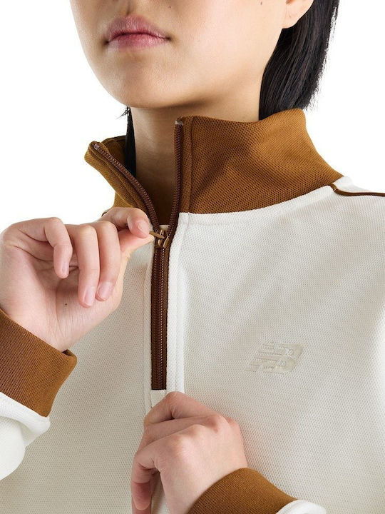Women's Blouse with Zipper White