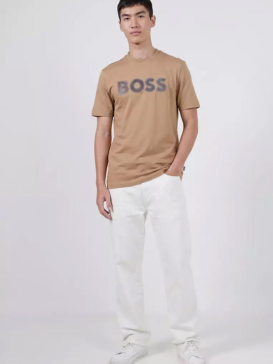 Boss Thompson T-Shirts Mittleres Beige
