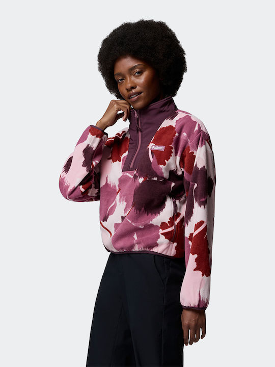 Sequoia Grove Ii Imprimată Fleece De Damă De Iarnă Bluza De Drumeție Cu Fermoar Multicoloră