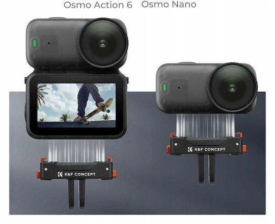 2x Magnetischer Adapter Für Schnelle Verbindung Kf Dji Osmo Action 6 Nano Gopro 1/4'' Kf12.0029