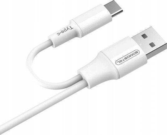 Somostel USB to Lightning / Type-C / micro USB Cable 2.1A Λευκό 1.2m 33715