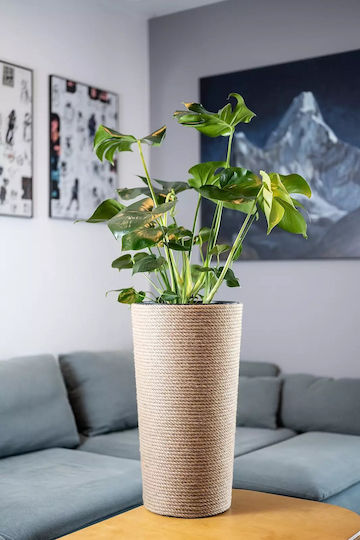 Adoni Plastic Flower Pot Natural 57x32x57cm