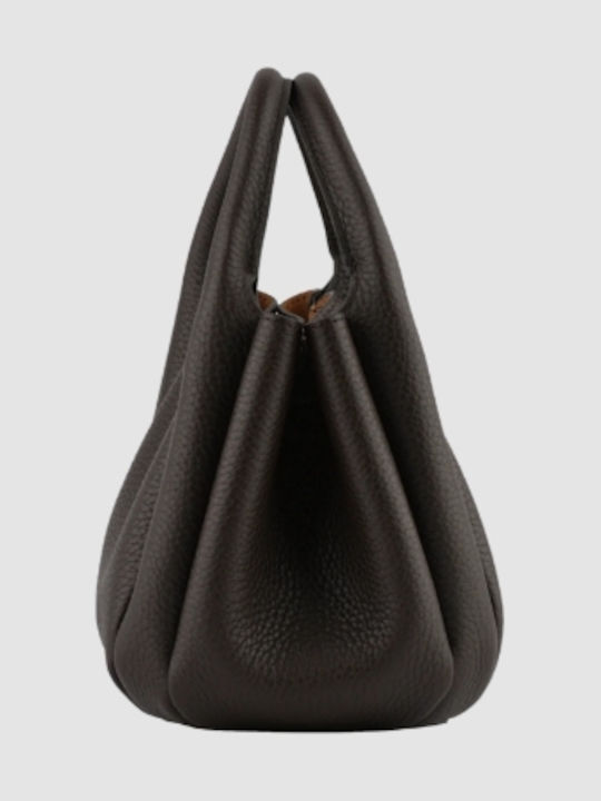 Leder Damenhandtasche Crossbody Schulter Braun