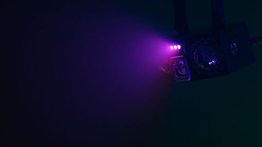 Light4me Парти Светлина 4 Осветление Мулти-ефект 4-в-1 LED Парти Светлина Червен Лазерен Зелен Лазерен Двоен R G B Магическа Топка Ефект RGBW Строб Ефект Безжично Дистанционно Управление Монтажна Скоба