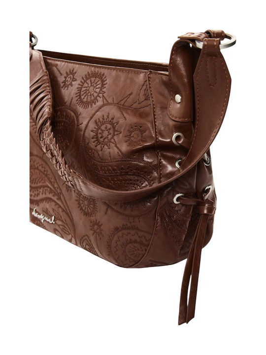 Set Gestrickte Damen Schulter- / Crossbody-Tasche Braune
