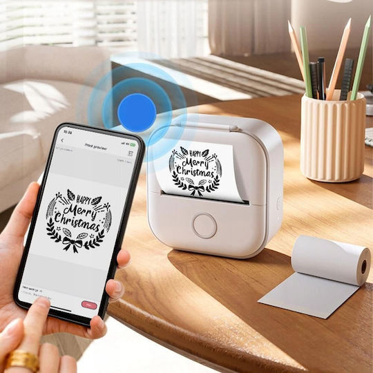 Phomemo Tragbarer Thermischer Etikettendrucker USB Bluetooth Farbig