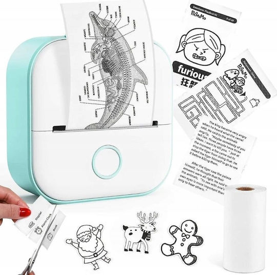 Phomemo Tragbarer Thermischer Etikettendrucker USB Bluetooth Farbig