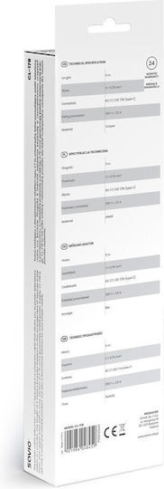 Savio Euro - IEC C7 Netzkabel 5m Schwarzes