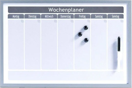 Zeller Magnetischer Trockenabwischbarer Tafeln Hängend 60x40cm