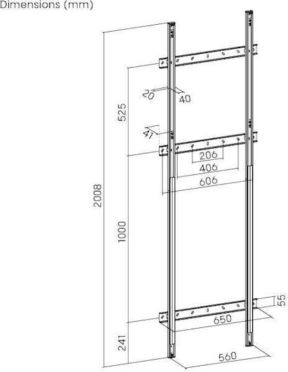Brateck HAW400E-FR01 TV-Halterung Wandmontage bis 120kg