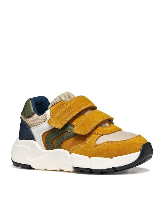 B Flexyper Kids Sneakers Anatomic with Hoop & Loop Closure Yellow