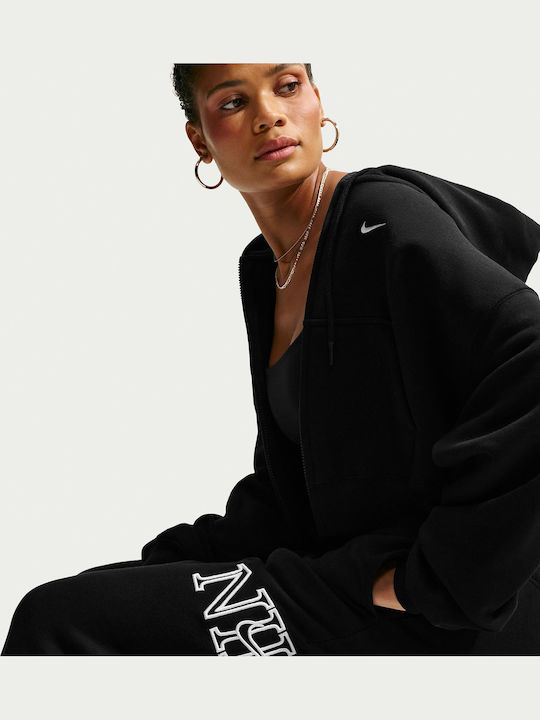 Studio Fleece Παντελόνι Φόρμας Fleece Μαυρο