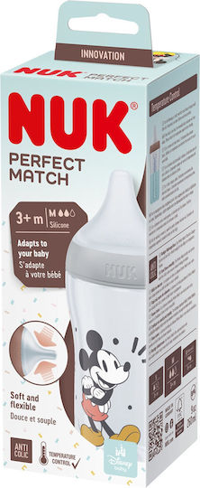 Nuk Plastic Baby Bottle Anti-colic with Silicone Teat for 3+ Months Red 260ml