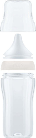Nuk Plastic Baby Bottle Anti-colic with Silicone Teat for 3+ Months Red 260ml