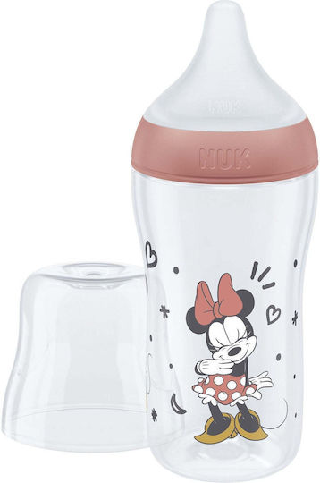 Nuk Plastic Baby Bottle Anti-colic with Silicone Teat for 3+ Months Red 260ml