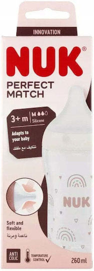 Nuk Plastic Baby Bottle Anti-colic with Silicone Teat for 3+ Months Blue 260ml