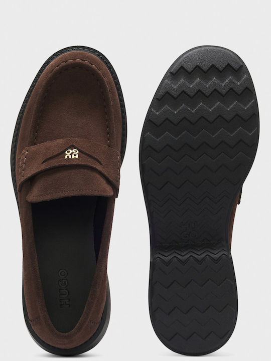 Loafers Dama Din Piele Maro