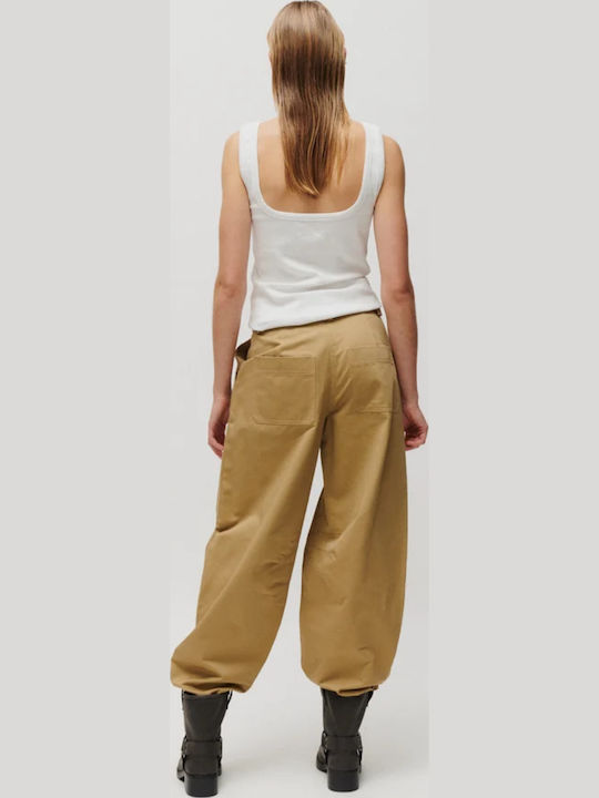 Damen Stoffhose in Schlank Passform Braun