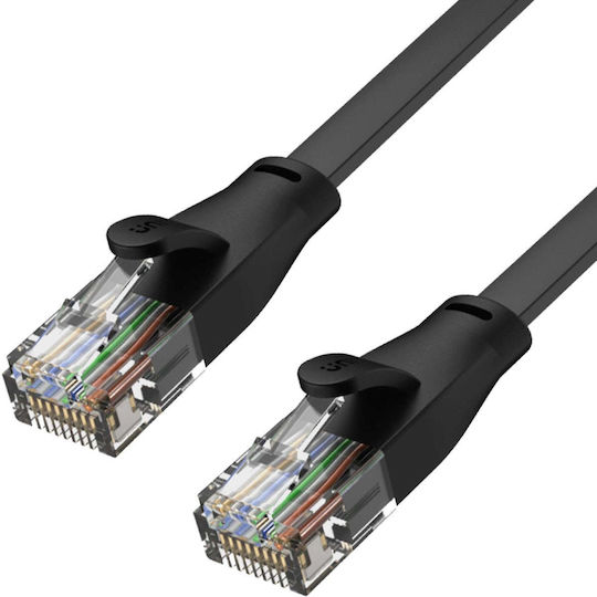 Unitek Равен U/UTP Кат.6 (Gigabit) Мрежов Кабел Ethernet 2м Черен