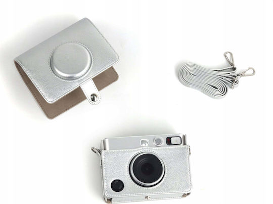 Loveinstant Калъф Чантичка Калъф Калъф Чанта Fujifilm Fuji Instax Mini Evo Сребриста