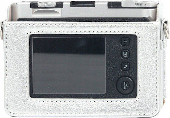 Loveinstant Калъф Чантичка Калъф Калъф Чанта Fujifilm Fuji Instax Mini Evo Сребриста