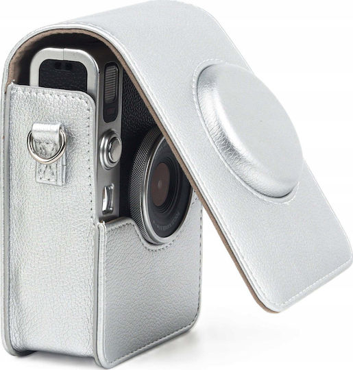 Loveinstant Калъф Чантичка Калъф Калъф Чанта Fujifilm Fuji Instax Mini Evo Сребриста
