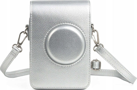 Loveinstant Калъф Чантичка Калъф Калъф Чанта Fujifilm Fuji Instax Mini Evo Сребриста