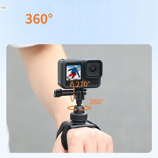 Wrist Mount Vrig GoPro DJI SJCam Insta360 Xiaomi 360 Degree Rotation AC-74 A0273 SB12052
