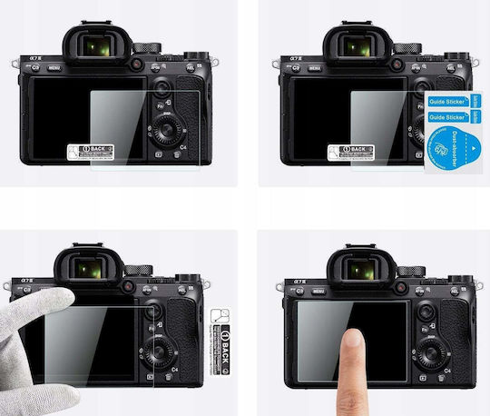 K&f Sony A9 A7iii A7 Protector Ecran 3 Bucăți Nivel Hot-shoe 3 Bucăți Lavetă Curățare cu Vid 1 Bucată