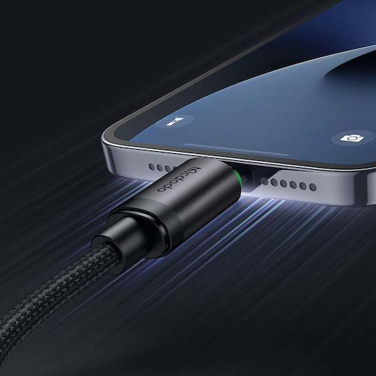 Mcdodo Плетен USB-C Мъжки към Lightning Кабел 36W Черен 1м CA-4820