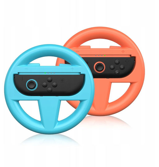 Дръжка за Волан Jys 2x Nintendo Switch 2 Nsw2 Mario Kart Jys-ns2261 Син Червен Sb10008