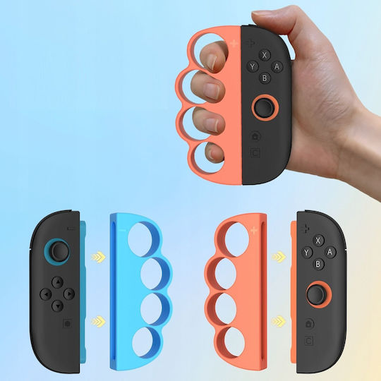 Jys 2x Боксова дръжка Jys-ns2298 Joy-con Nintendo Switch 2 Nsw2 Fitness Boxing Син Оранжев Sb11089