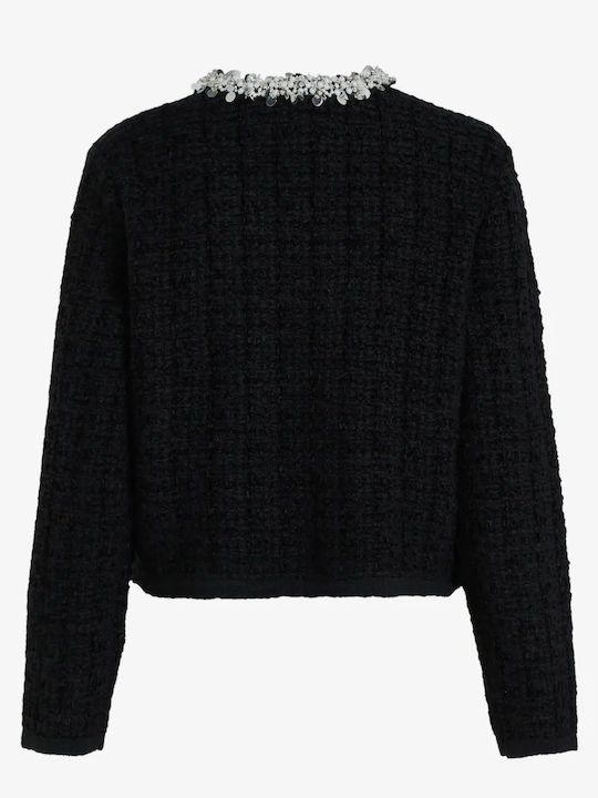 Damen Strickjacke Gestrickte Schwarze