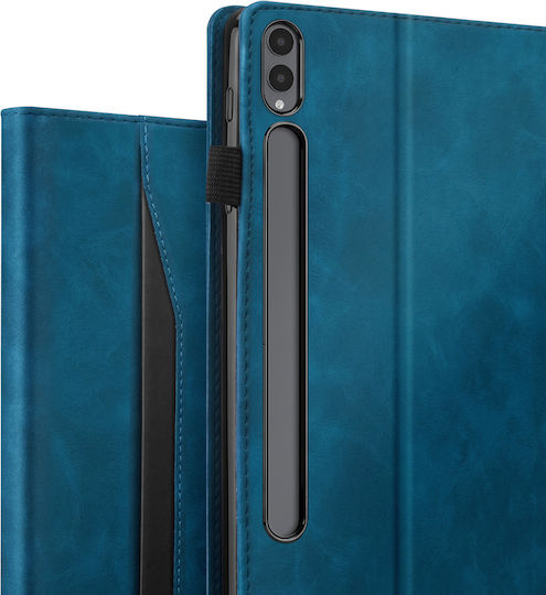 Avizar Galaxy Tab S11 Ultra Wallet Case Adjustable Stand Duck Blue