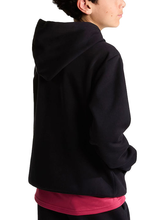 Kids Hoodie With Pockets Black Evolution Simple Dome