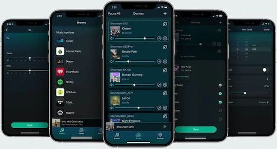 Arylic SA100 Стереофоничен Усилвател и Стример за Звук Wi-fi Bluetooth 5.0 Airplay и Spotify Connect