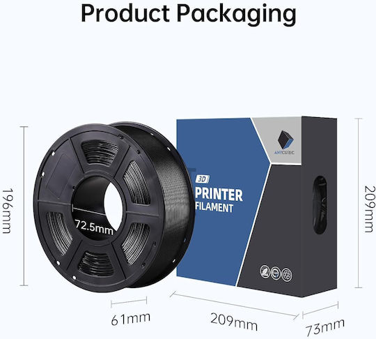 Anycubic Filament Pentru Imprimante 3D ASA 1.75mm Gri 1kg