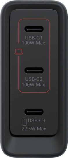 Lenovo Încărcător 2x Usb-c 100w Gan Negru 40aw100beu