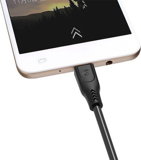 Somostel Regulär USB 2.0 auf Micro-USB-Kabel Schwarz 3m (25709) 1Stück
