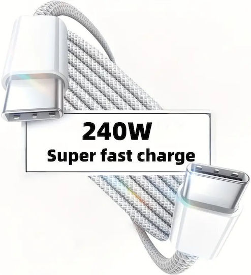 Leewello USB 2.0 Cable USB-C male - USB-C 240W White 2m