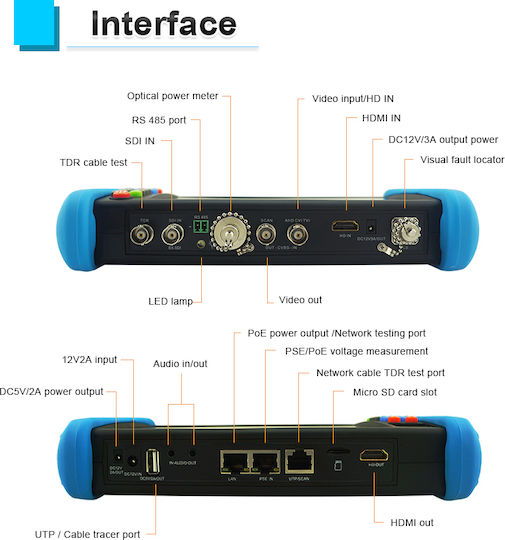 Noyafa NF-716 Tester Καλωδίων Δικτύου HDMI / RJ45 Ψηφιακό