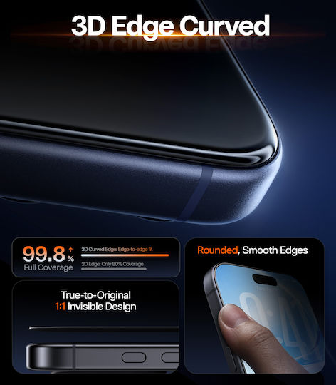Torras 3D Tempered Glass (Iphone 18 Pro Max)