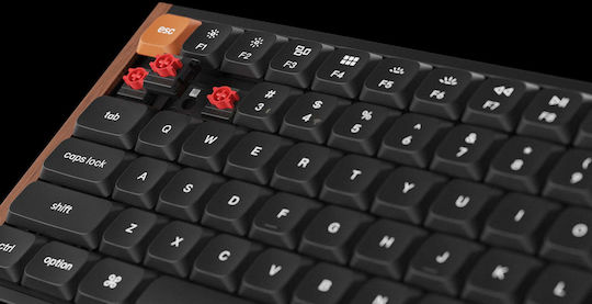 Keychron K3 Max SE K3M-F1 Безжична Гейминг Механична Клавиатура 75% с Keychron Milk POM Red суичове и RGB осветление (Международен английски) Сива