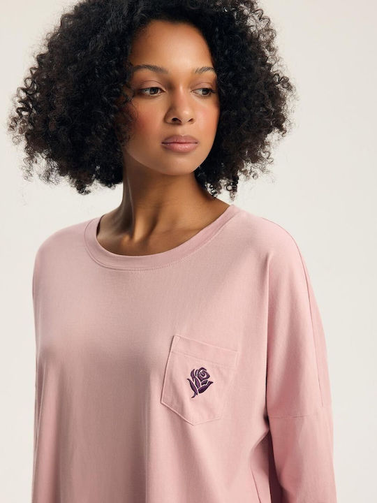 Henderson Henderson Damen Sommer Nachthemd Rosa